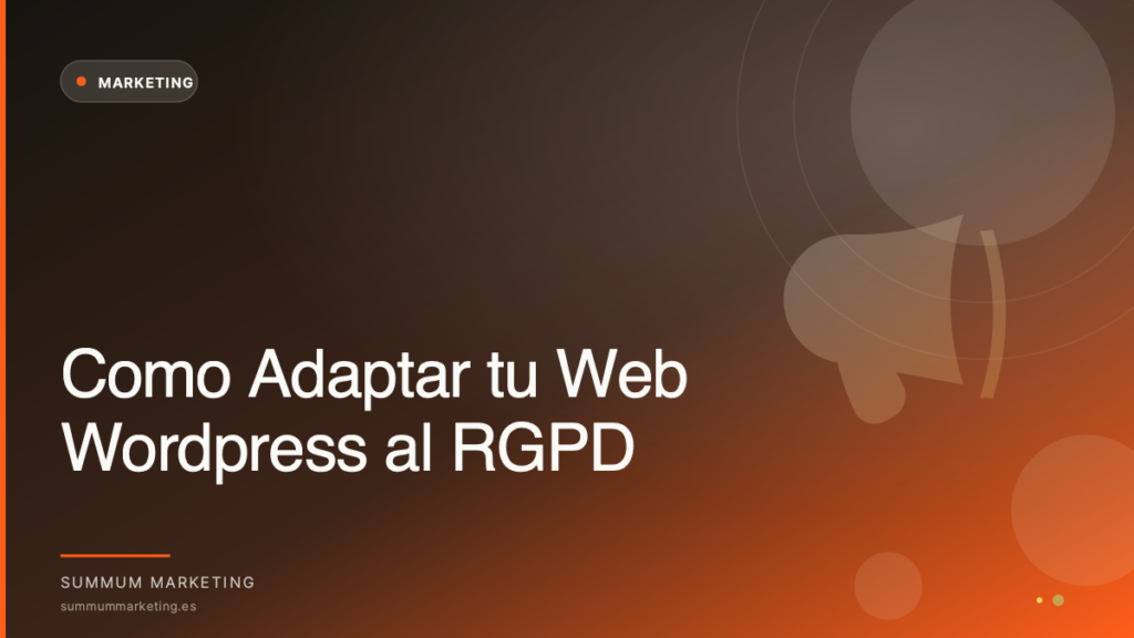 como adaptar web wordpress rgpd