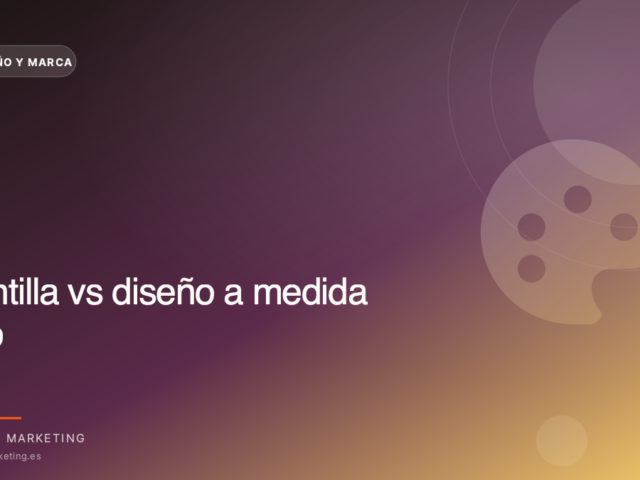 Plantilla vs diseño a medida web